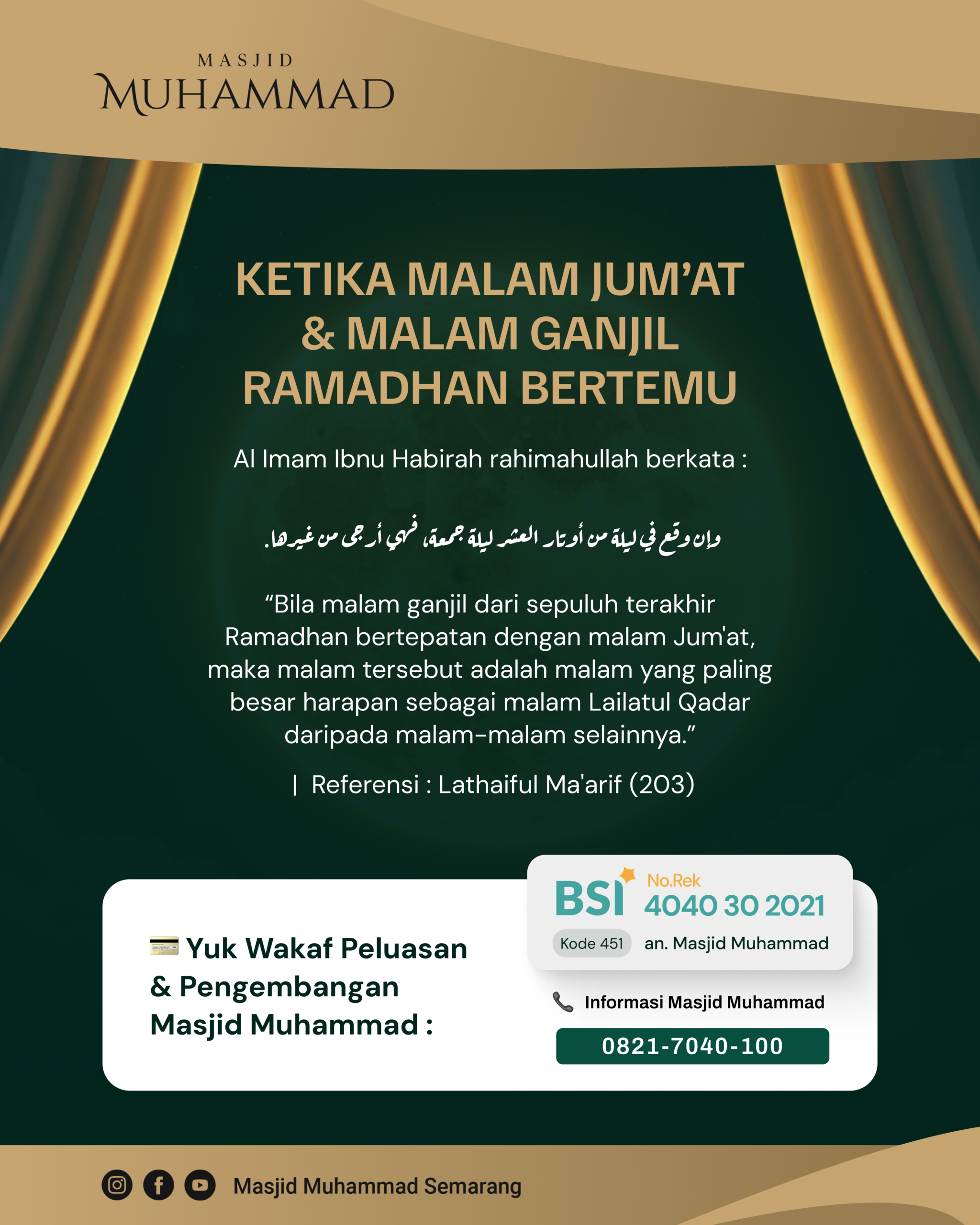 KETIKA MALAM JUM’AT & MALAM GANJIL RAMADHAN BERTEMU