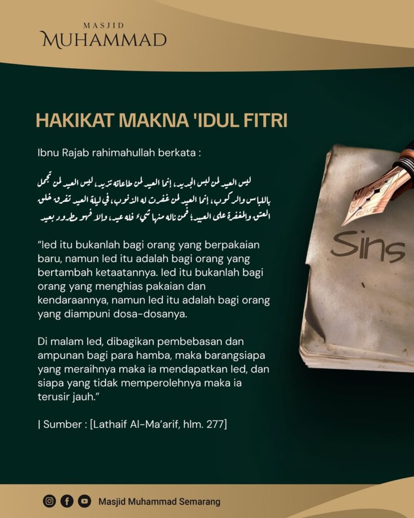 HAKIKAT MAKNA ‘IDUL FITRI